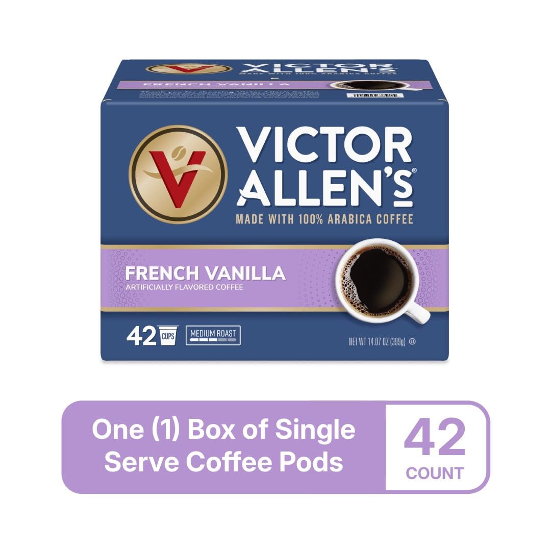 Victor Allen's taza con café mostrando crema y aroma atractivo