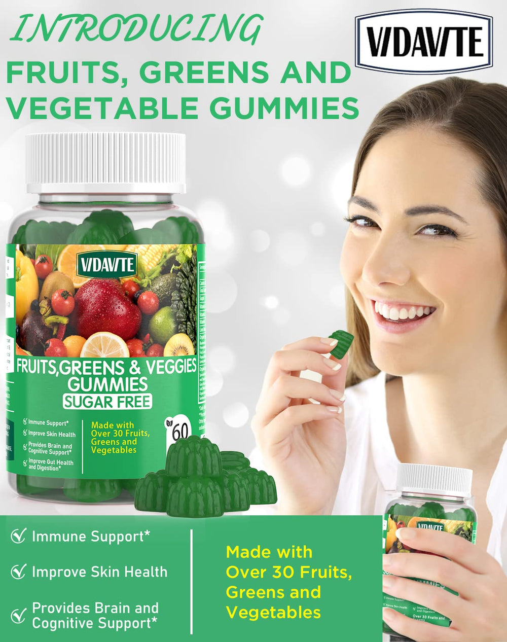 VIDAVITE gomitas integradas en rutina matutina para energía diaria