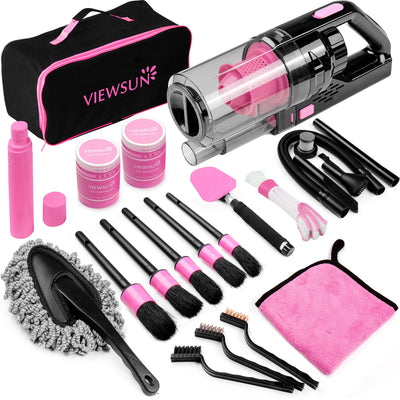 Viewsun kit frontal empaquetado en rosa, opción completa para mantener el auto limpio