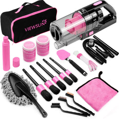 Viewsun kit frontal empaquetado en rosa, opción completa para mantener el auto limpio