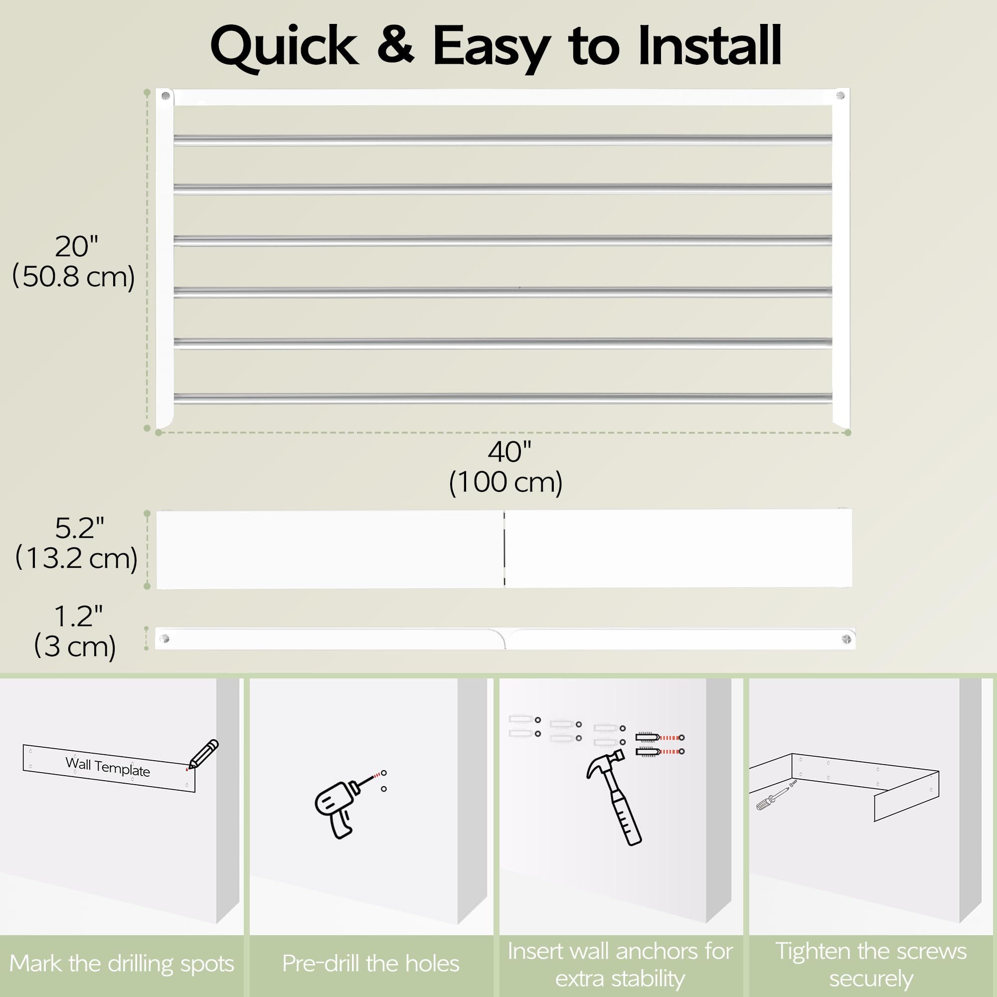 Vikaqi lifestyle bathroom setting with rack conveying neat organization and modern style