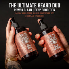 Viking Revolution beard wash lather close-up for effective deep cleaning