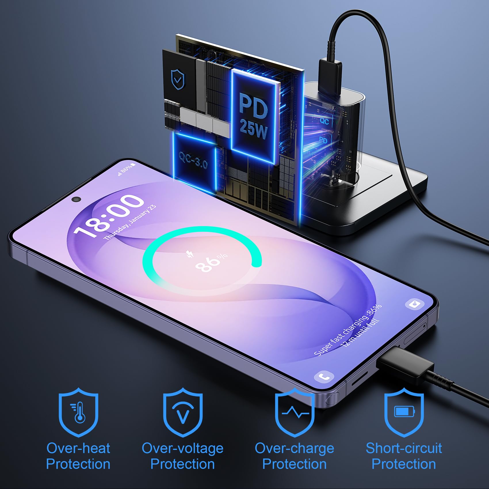 Vilive paquete y contenido con dos cargadores y dos cables incluidos