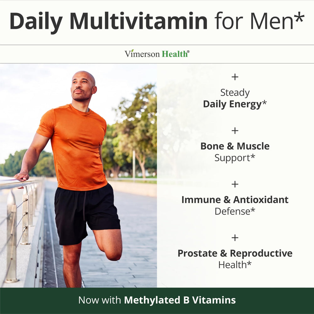Vimerson Health supplement label close-up showing methylated Bs and D3