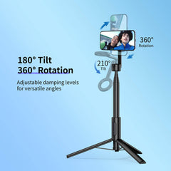 vimitty extended to 64 inches demonstrating tall reach for overhead shots