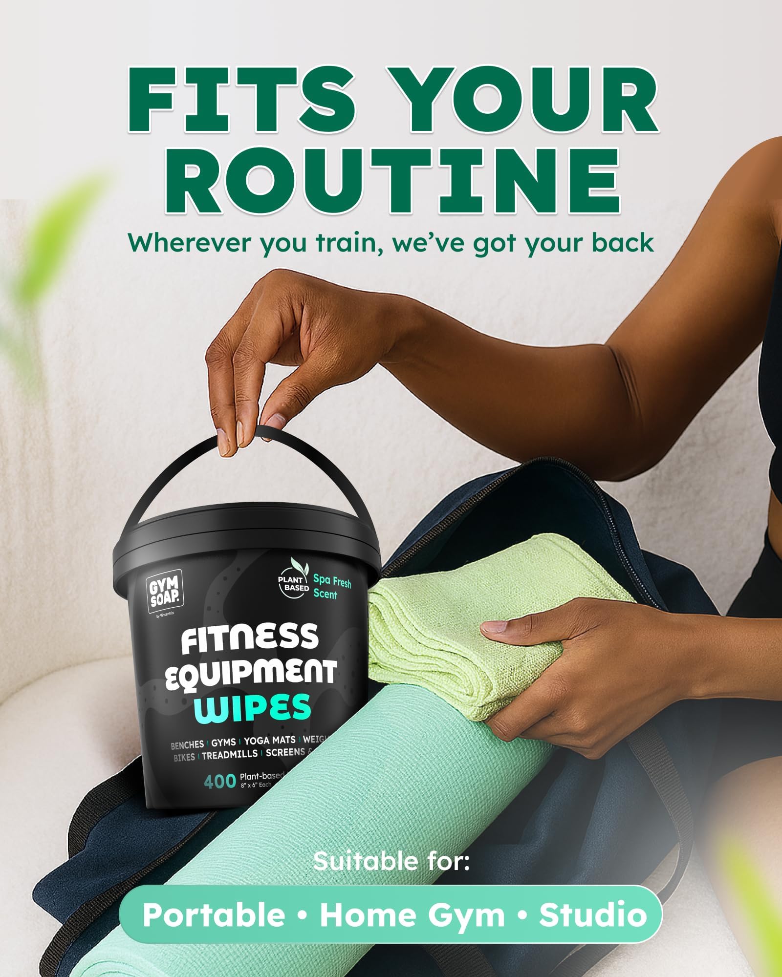 Pack portátil Vincentrix en bolso de deporte, práctico para llevar