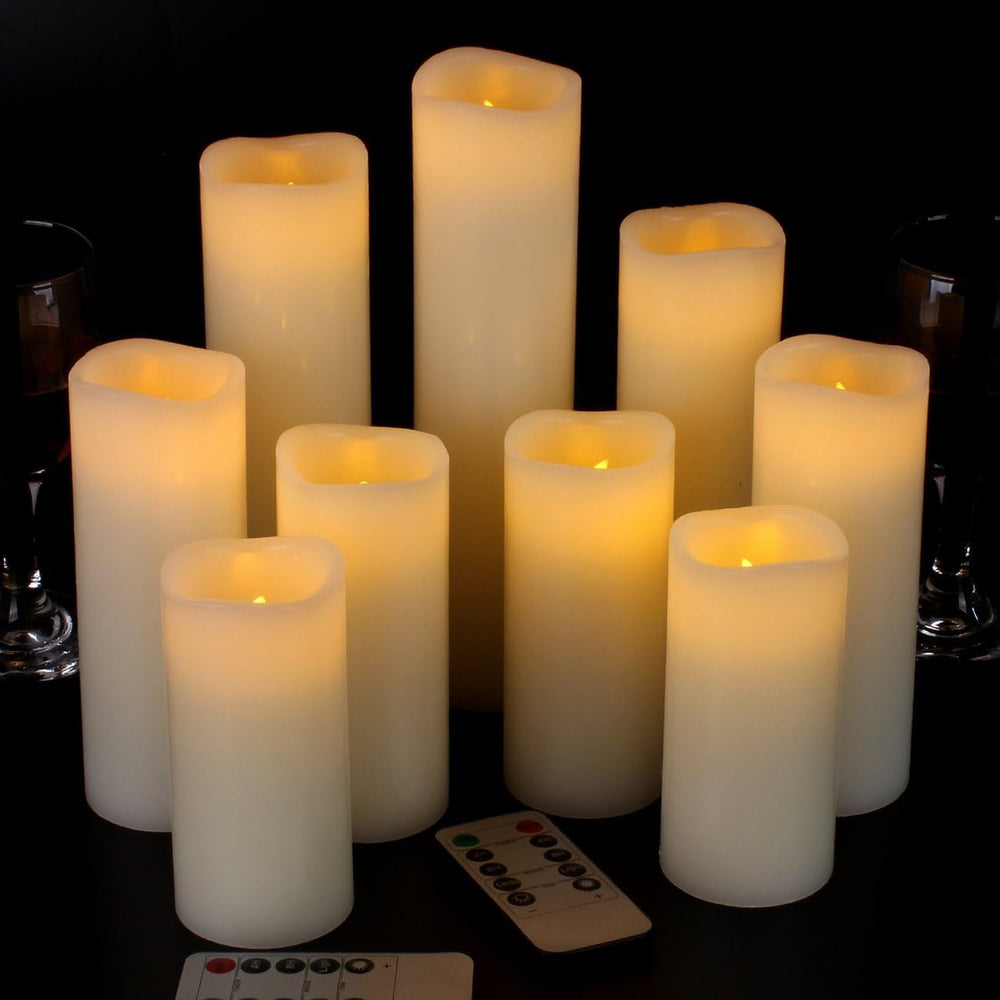 Vinkor ivory pillar front packaging showing elegant display and benefit of ready décor