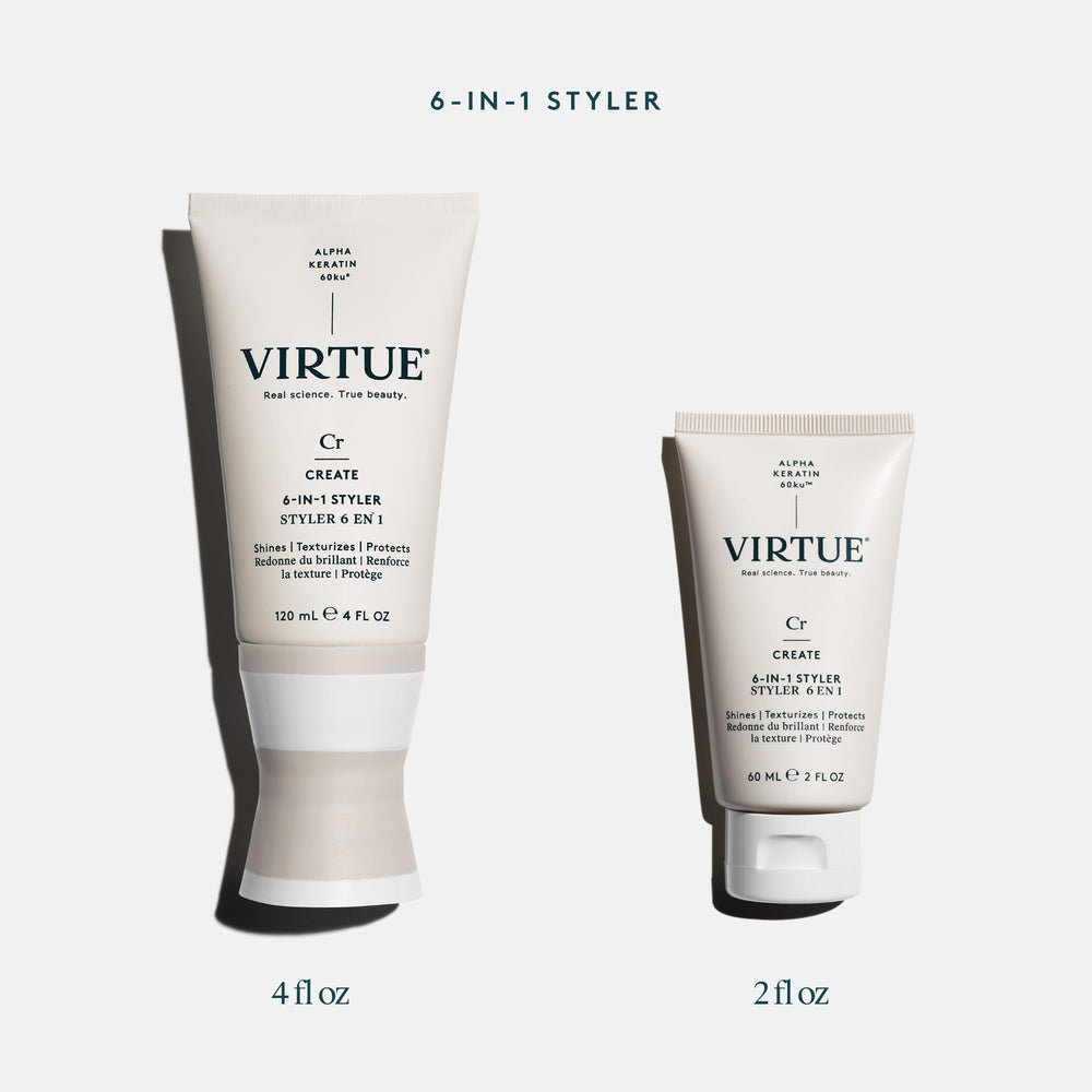 VIRTUE comparación de tamaño 4 fl oz para entender la proporción real