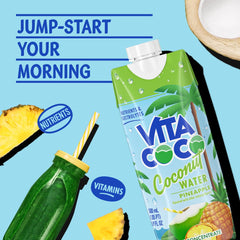 Vita Coco detalle del líquido con textura clara que resalta hidratación natural