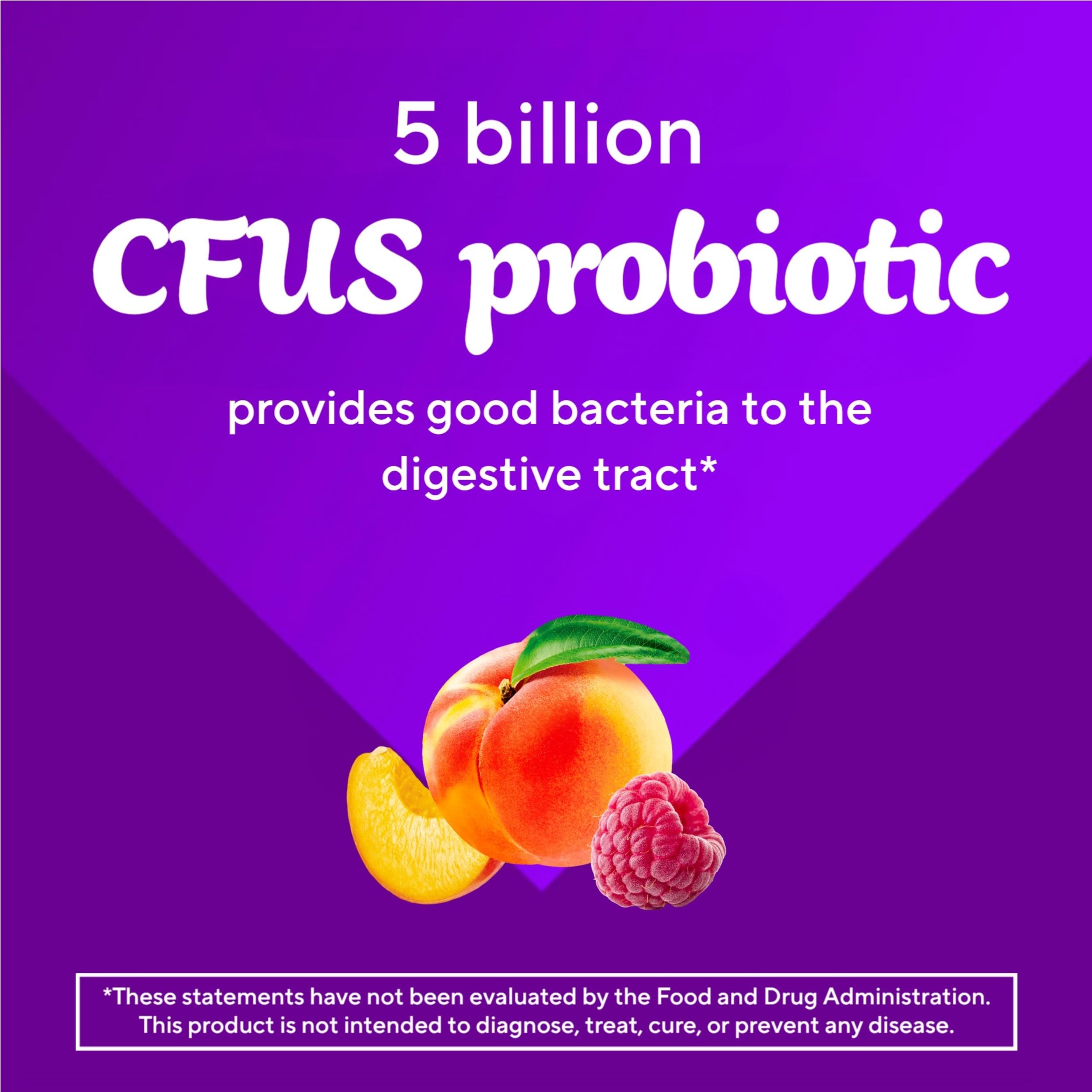 vitafusion graphic of Bacillus coagulans and Bacillus subtilis strains benefits clarity