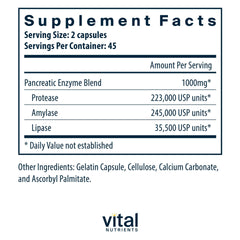 Vital Nutrients detalle de cápsula para ver textura y facilidad de ingestión