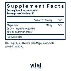 Vital Nutrients primer plano de cápsulas mostrando textura y absorción suave