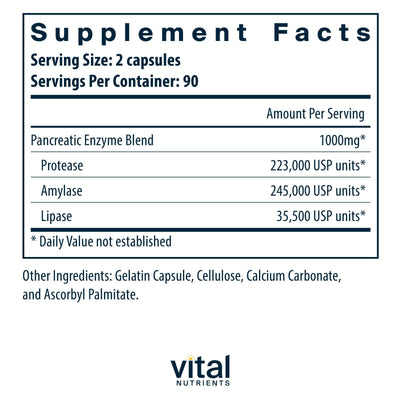 Vital Nutrients primer plano de cápsulas mostrando textura y facilidad para tragar