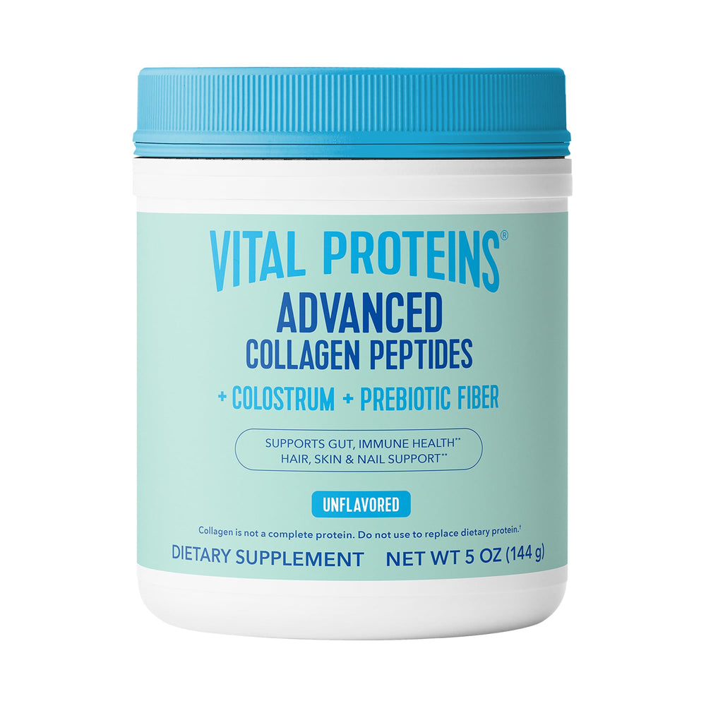 Vital Proteins frasco frontal mostrando la marca y beneficio para piel