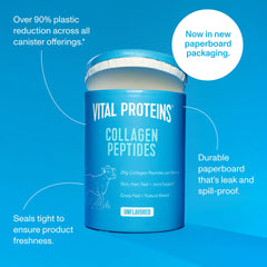 Vital Proteins primer plano de textura del polvo, aspecto fino y homogéneo