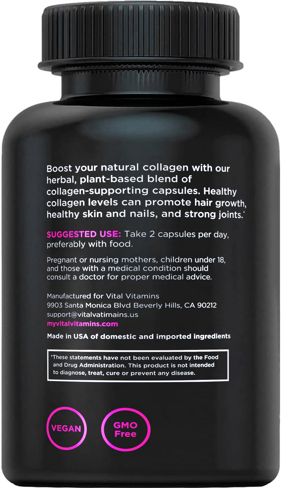Vital Vitamins cabello brillante tras uso continuado del suplemento