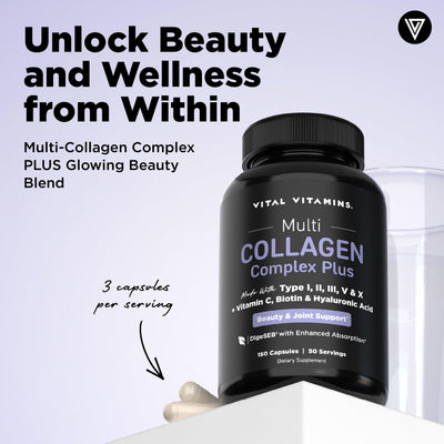 Vital Vitamins capsule close-up highlighting smooth texture and easy swallowing