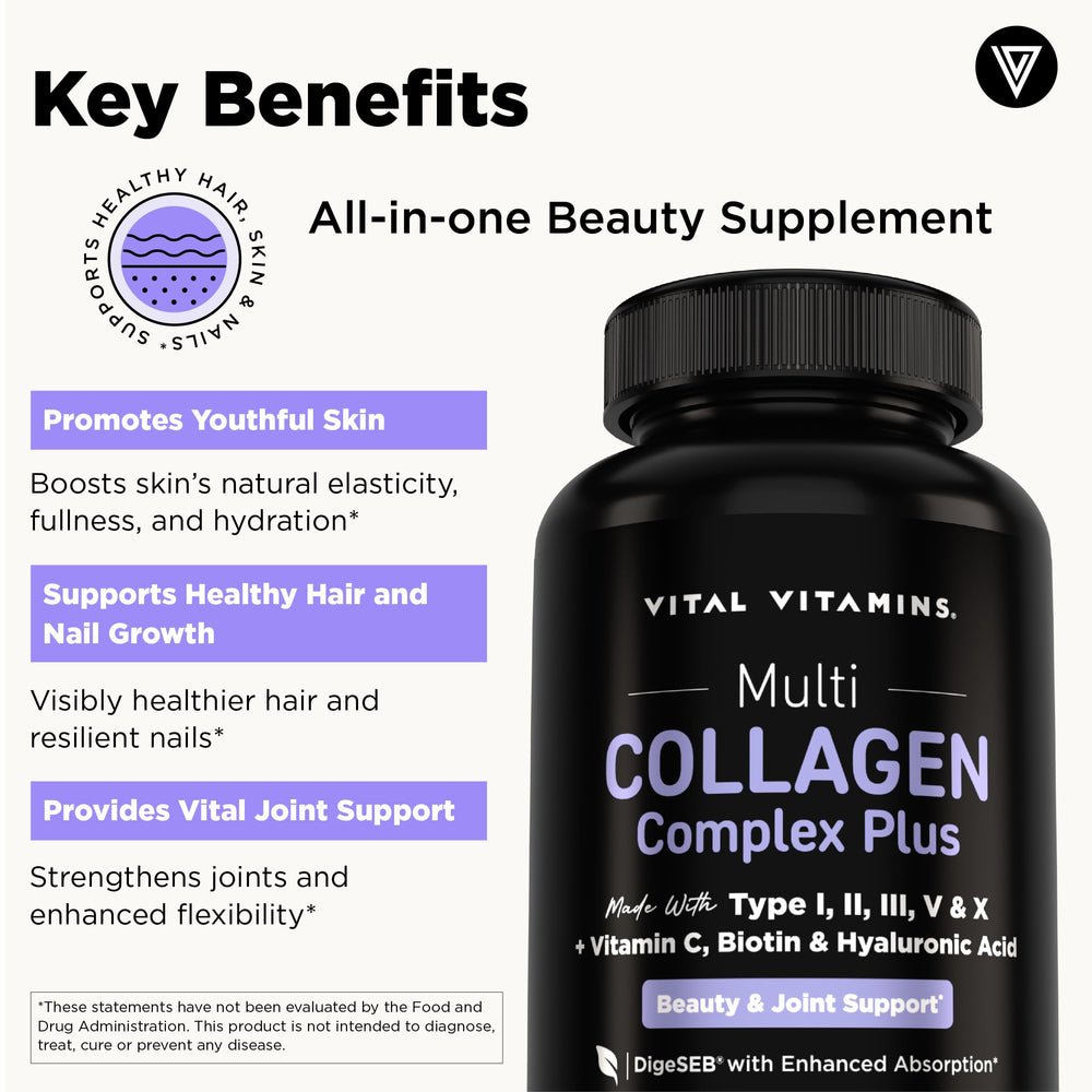 Vital Vitamins capsules in hand showing size and daily serving convenience