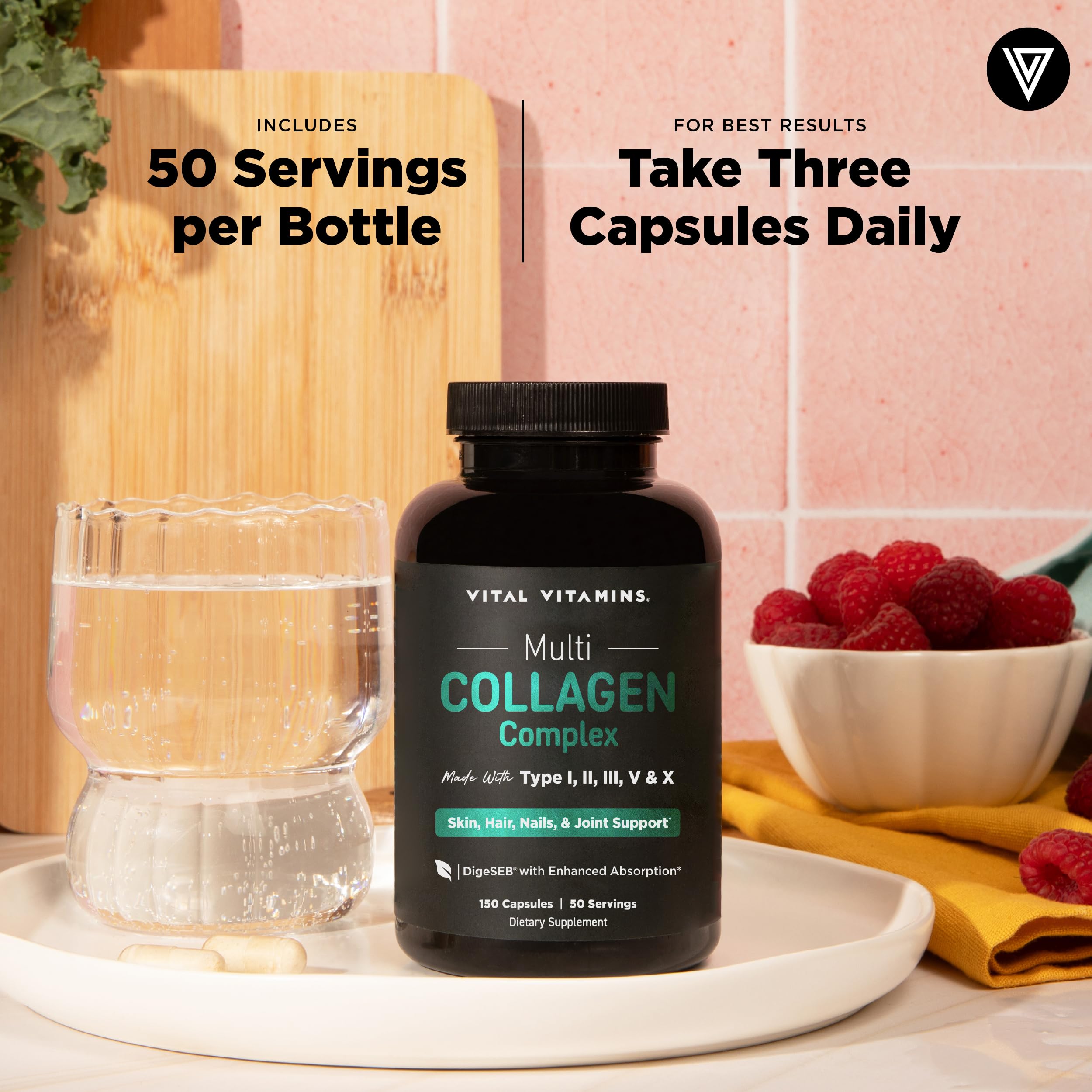 Vital Vitamins etiqueta nutricional detallada para revisar ingredientes