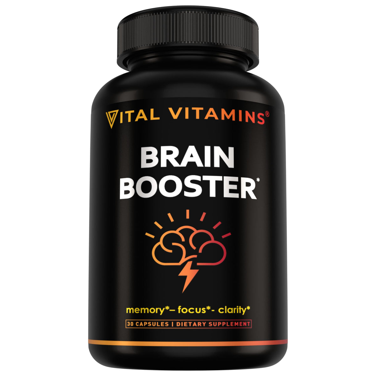 Vital Vitamins front packaging showing bottle and label for easy identification and trust