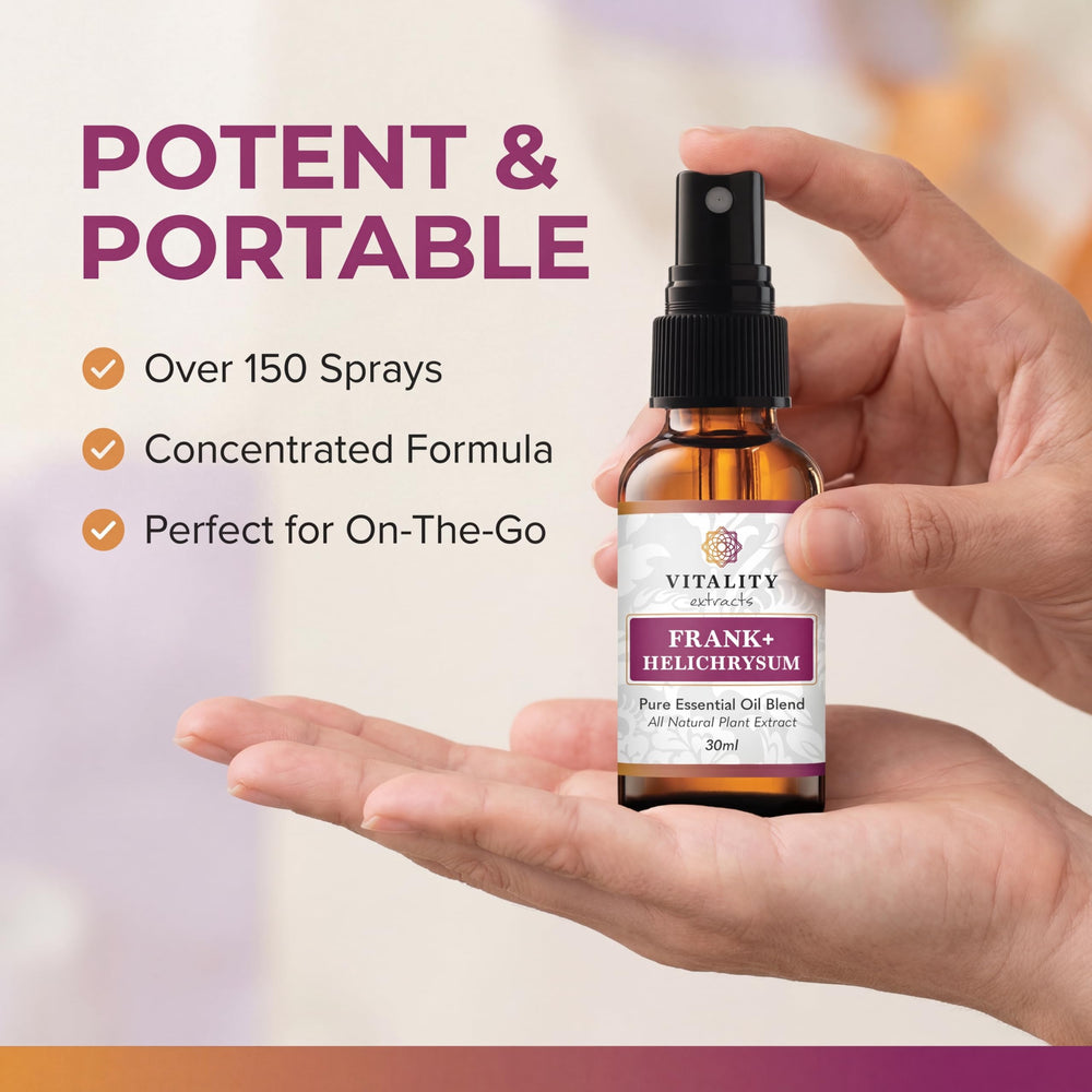 Vitality resina de frankincense y flores de helichrysum como ingredientes naturales