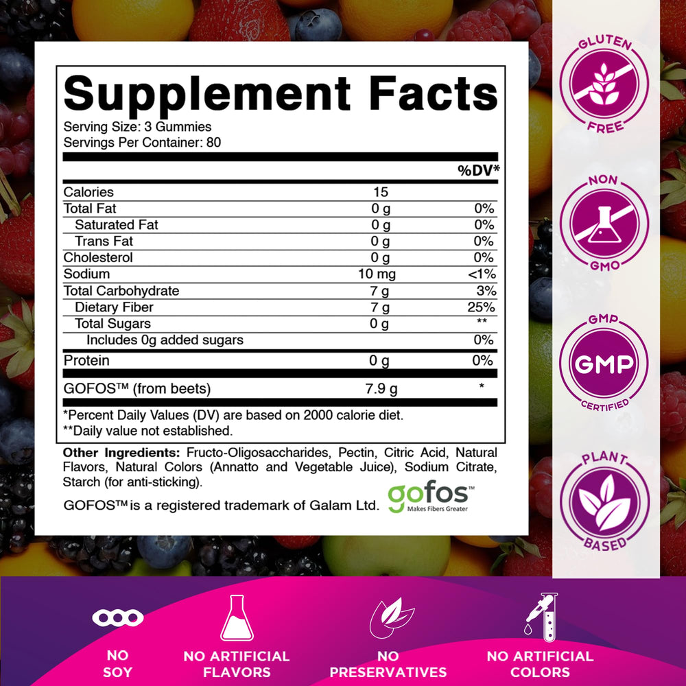 Vitamatic gomita en primer plano que muestra textura y fácil masticación