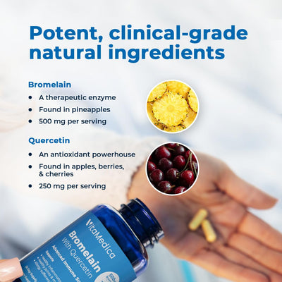 VitaMedica cápsula en mano que muestra tamaño real y facilidad de ingestión