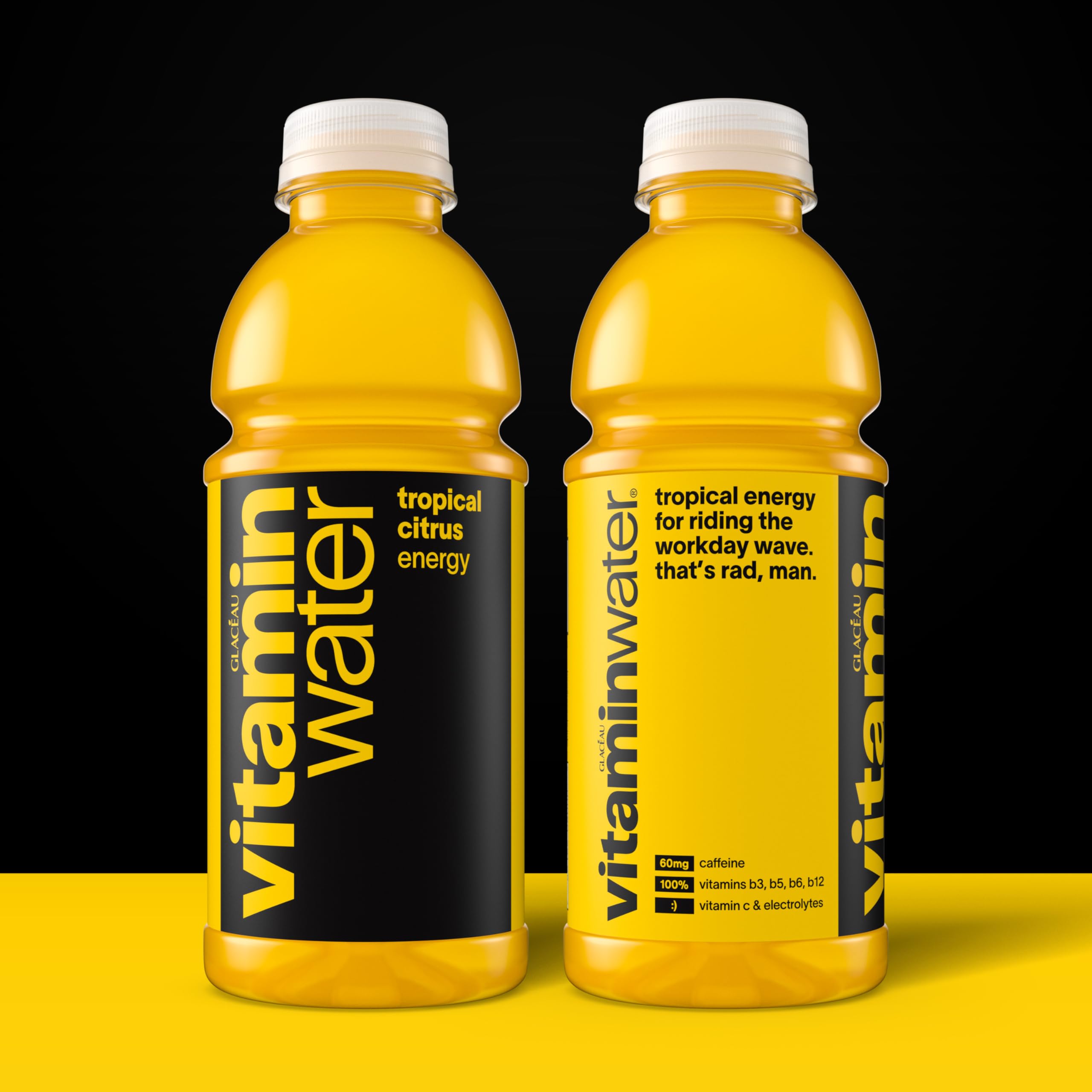 vitaminwater detalle de etiqueta con ingredientes y claridad informativa