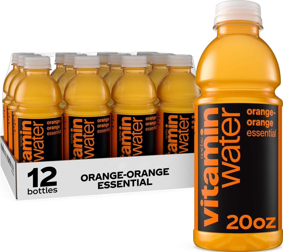 vitaminwater frente del empaque mostrando diseño y marca, práctico para identificar