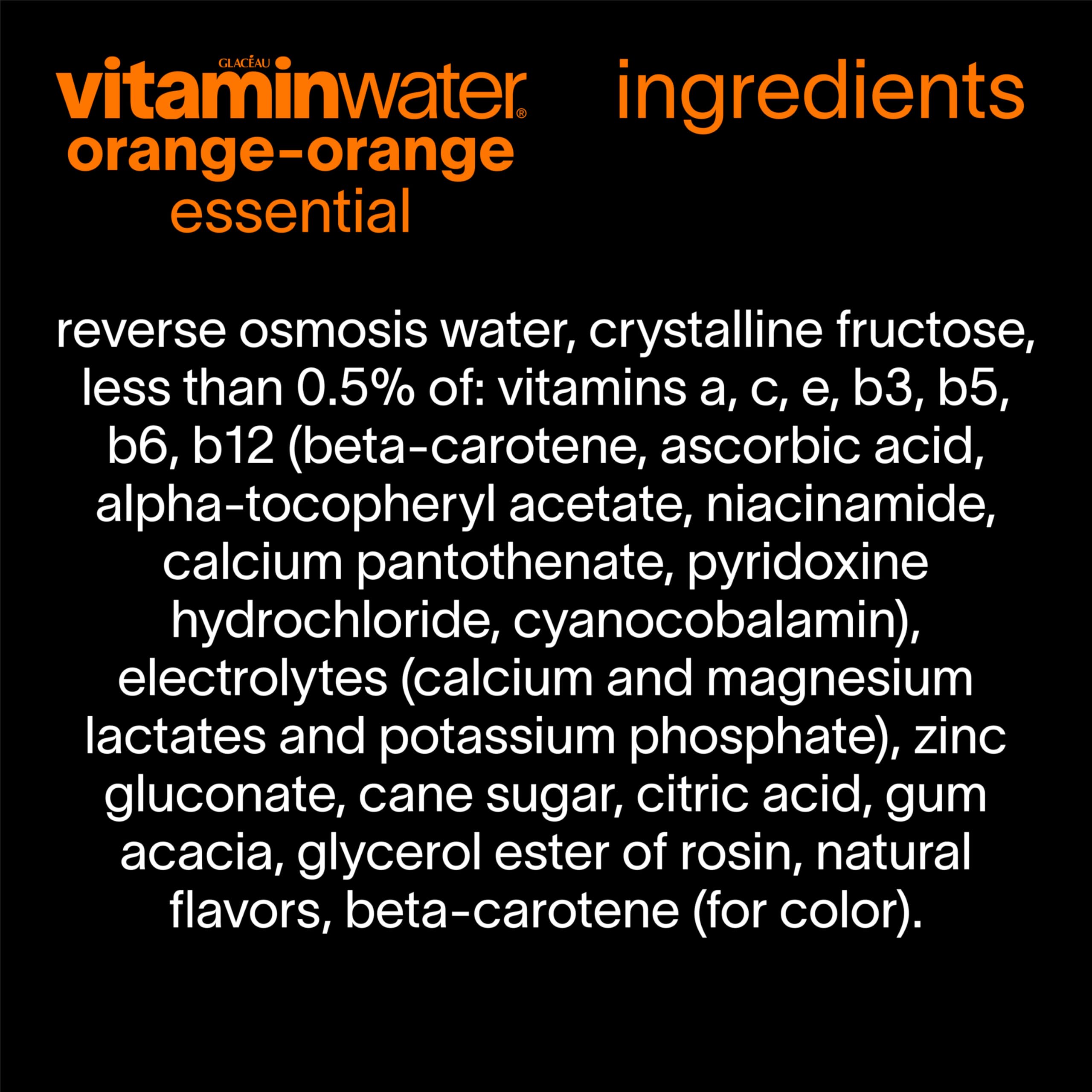 vitaminwater cerca de naranjas y hojas, sugiere sabores naturales y frescura