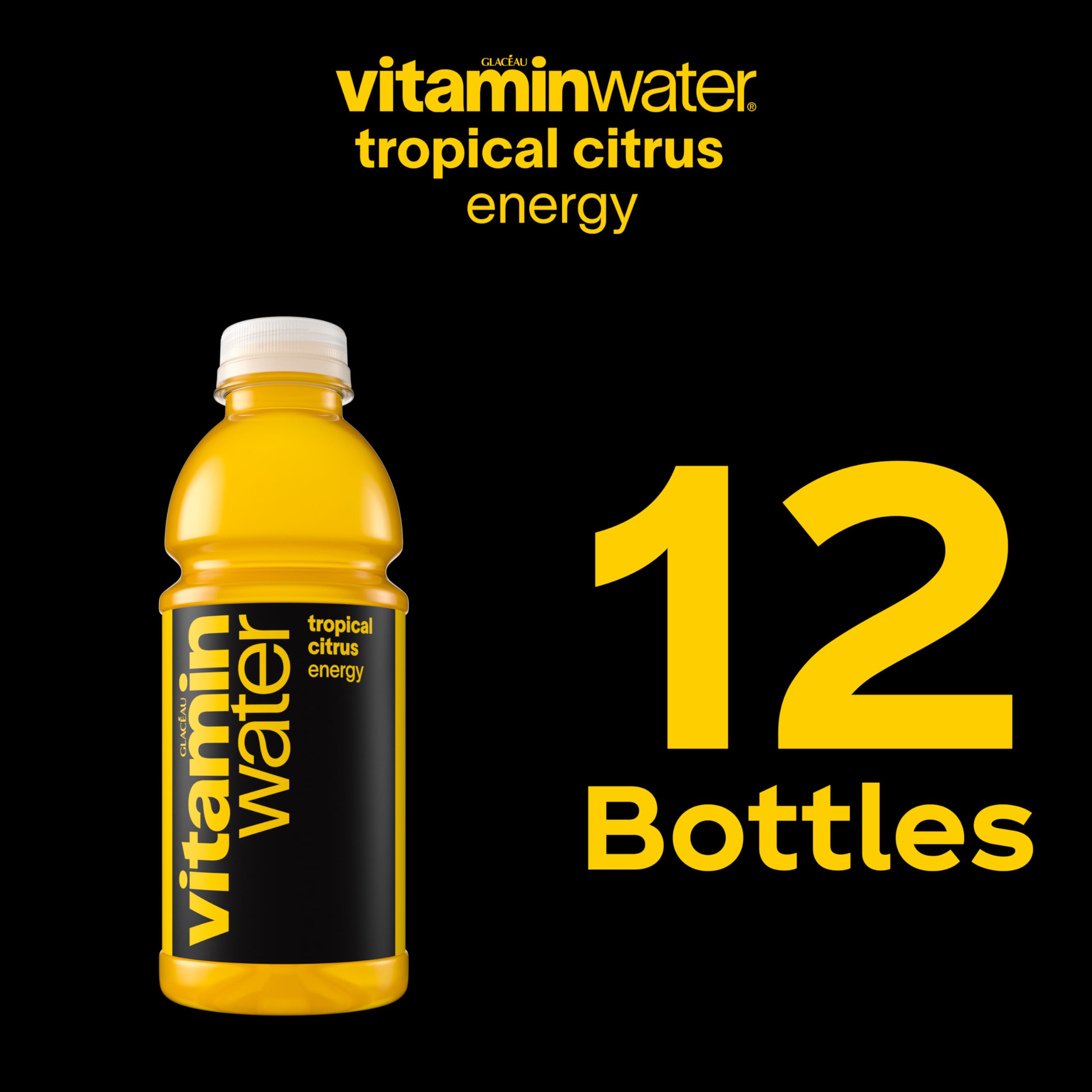 vitaminwater pack de 12 en caja ideal para almacenamiento y reposición