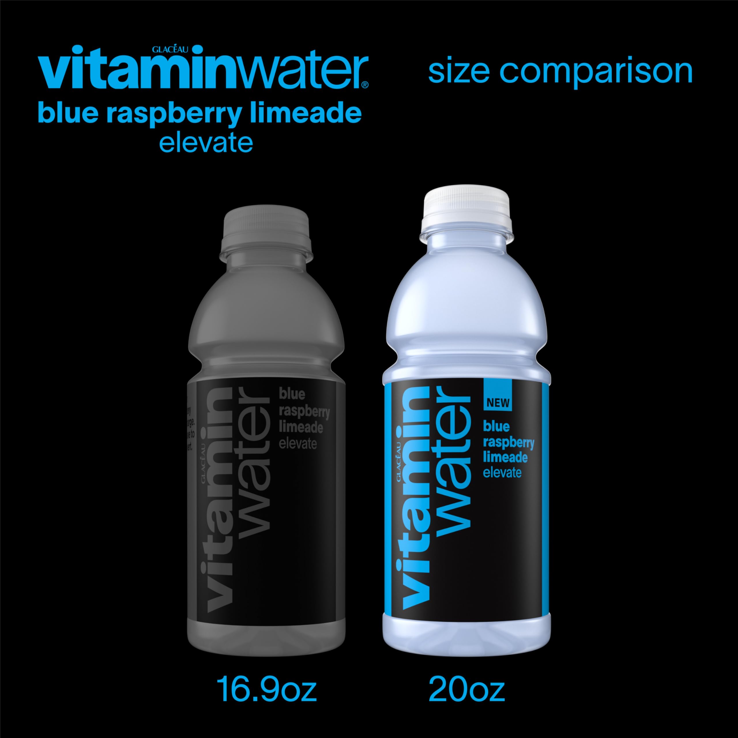 vitaminwater paquete de 12 sobre mesa listo para almacenar y consumir