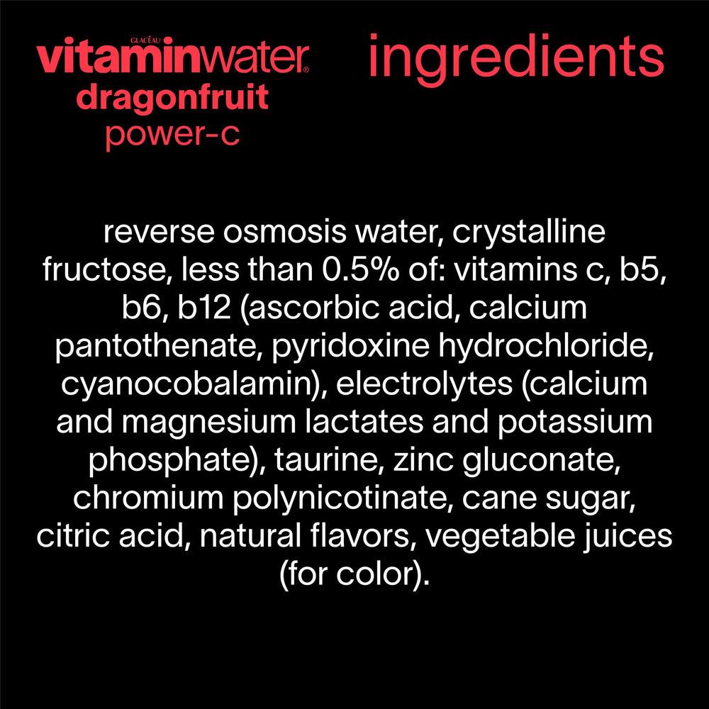 vitaminwater caja completa del pack de 12 lista para almacenar