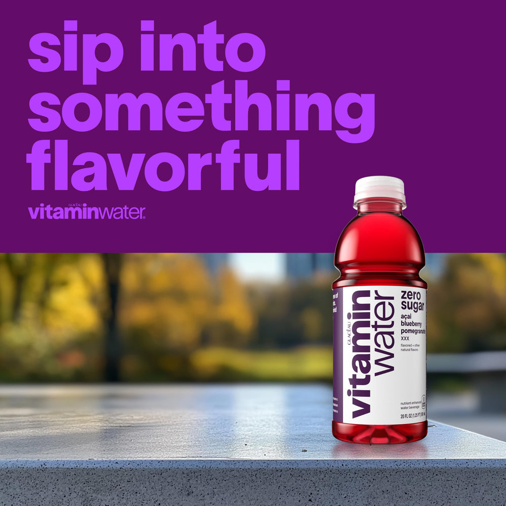 vitaminwater detalle de etiqueta con vitaminas y antioxidantes listados claramente