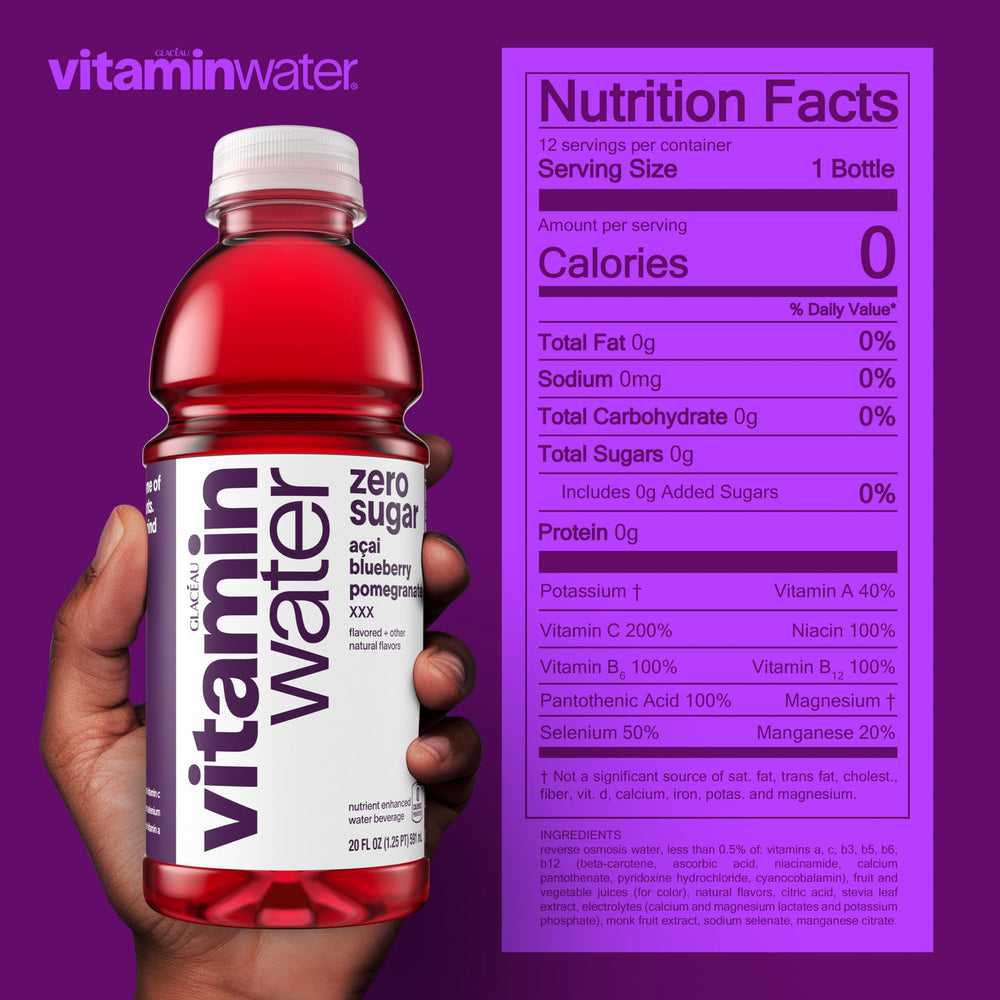 vitaminwater pack de 12 botellas listo para almacenar y compartir
