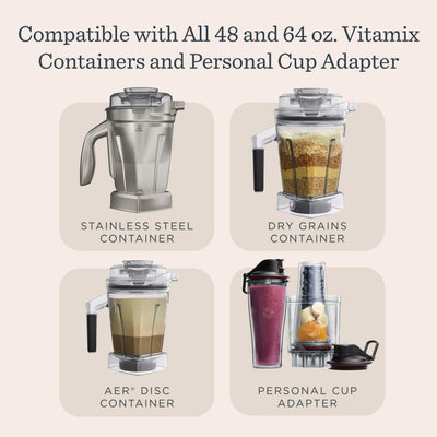 Vitamix VX1 boxed packaging with warranty card indicating five-year limited coverage