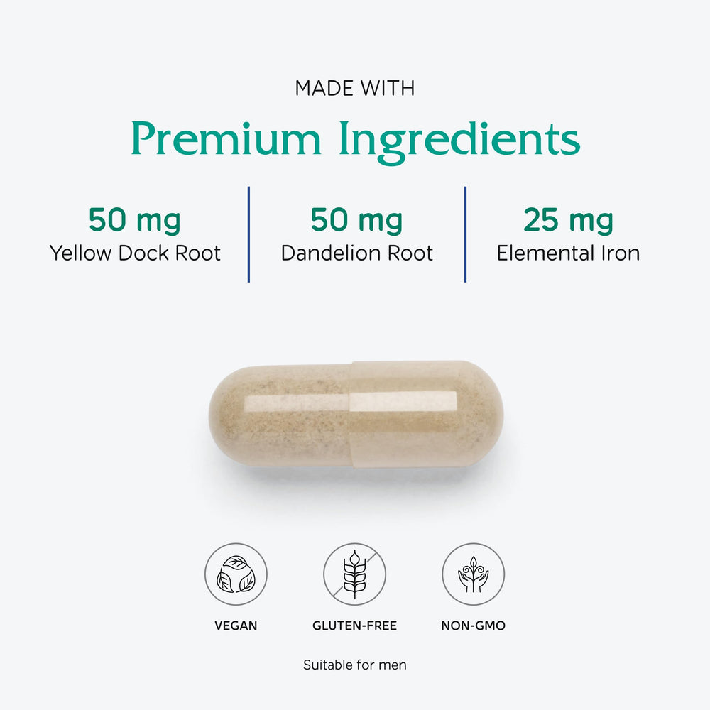 Vitanica etiqueta cercana mostrando ingredientes y apoyo hematológico