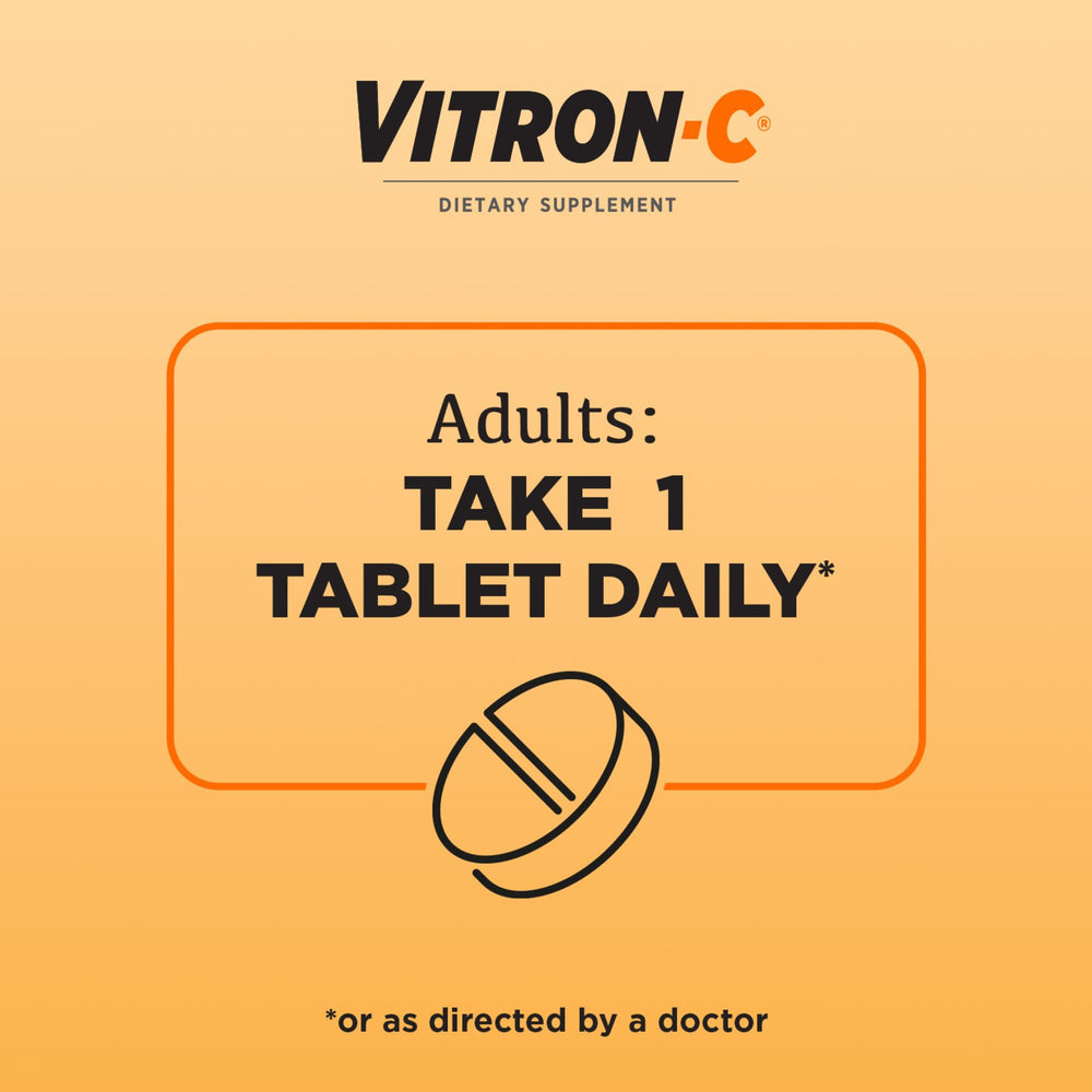 Vitron-C representación de hierro y vitamina C para mejor absorción