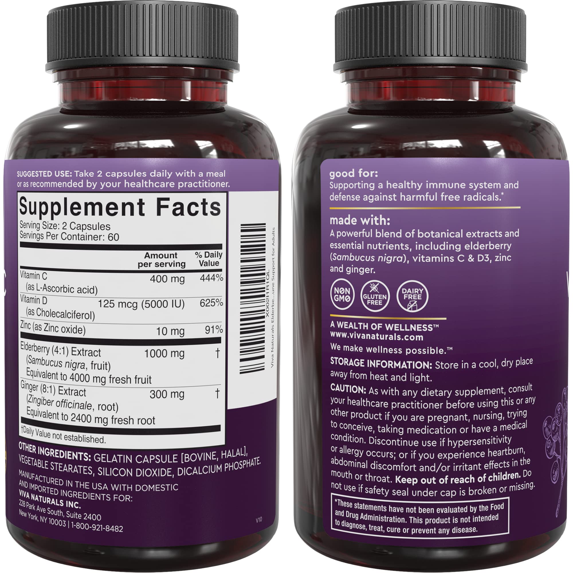 Viva Naturals frasco en mesa de desayuno como apoyo diario