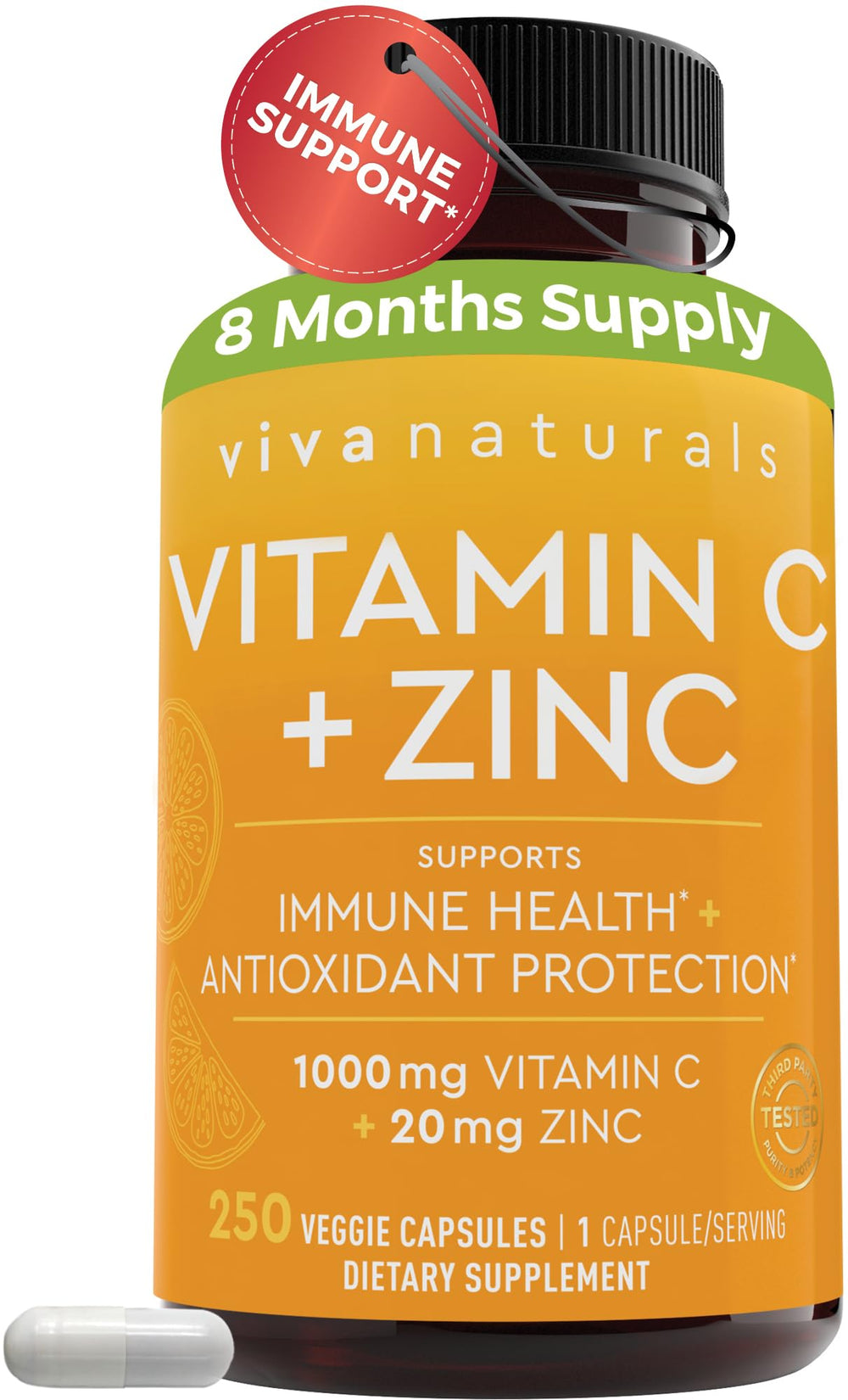Viva Naturals frente del envase mostrando etiqueta clara y beneficios