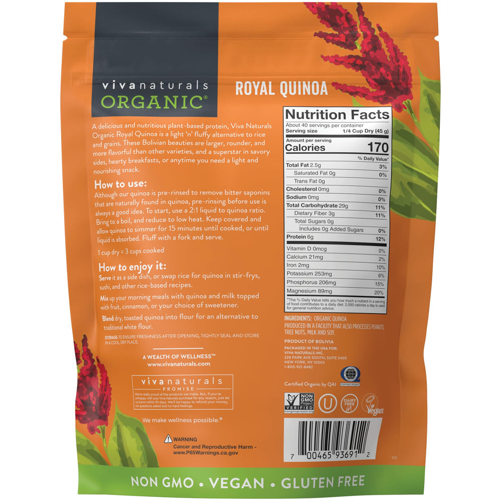 Viva Naturals quinoa servida en cocina moderna inspirando recetas saludables