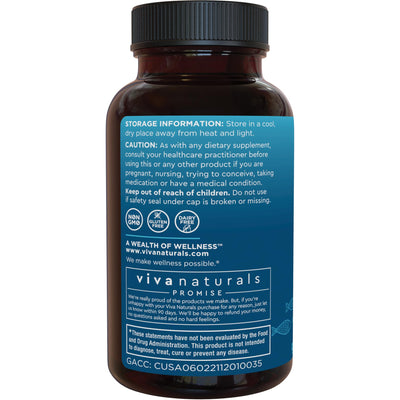 Viva Naturals bottle stored in pantry to show recommended cool dry storage for freshness