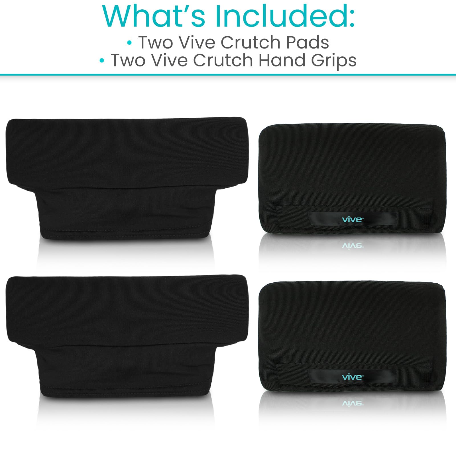 Vive conjunto de pads y empuñaduras mostrando el kit completo