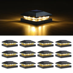 VOLISUN front view post cap light showing sleek black finish and enhanced aesthetics