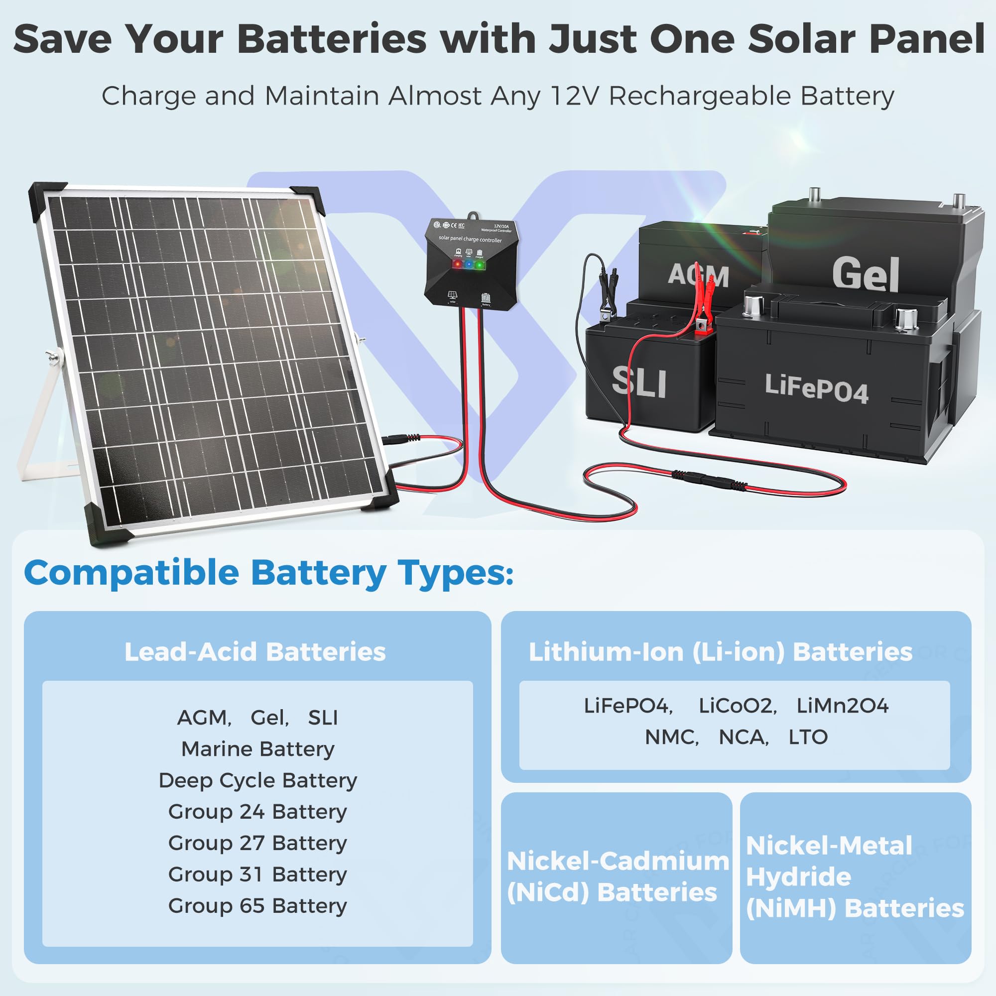 Voltset panel held in hand for scale, demonstrating compact size and portability