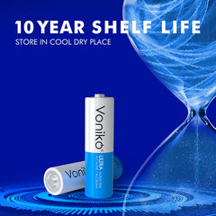 Voniko AA pack opened showing multiple cells for long-term supply benefit