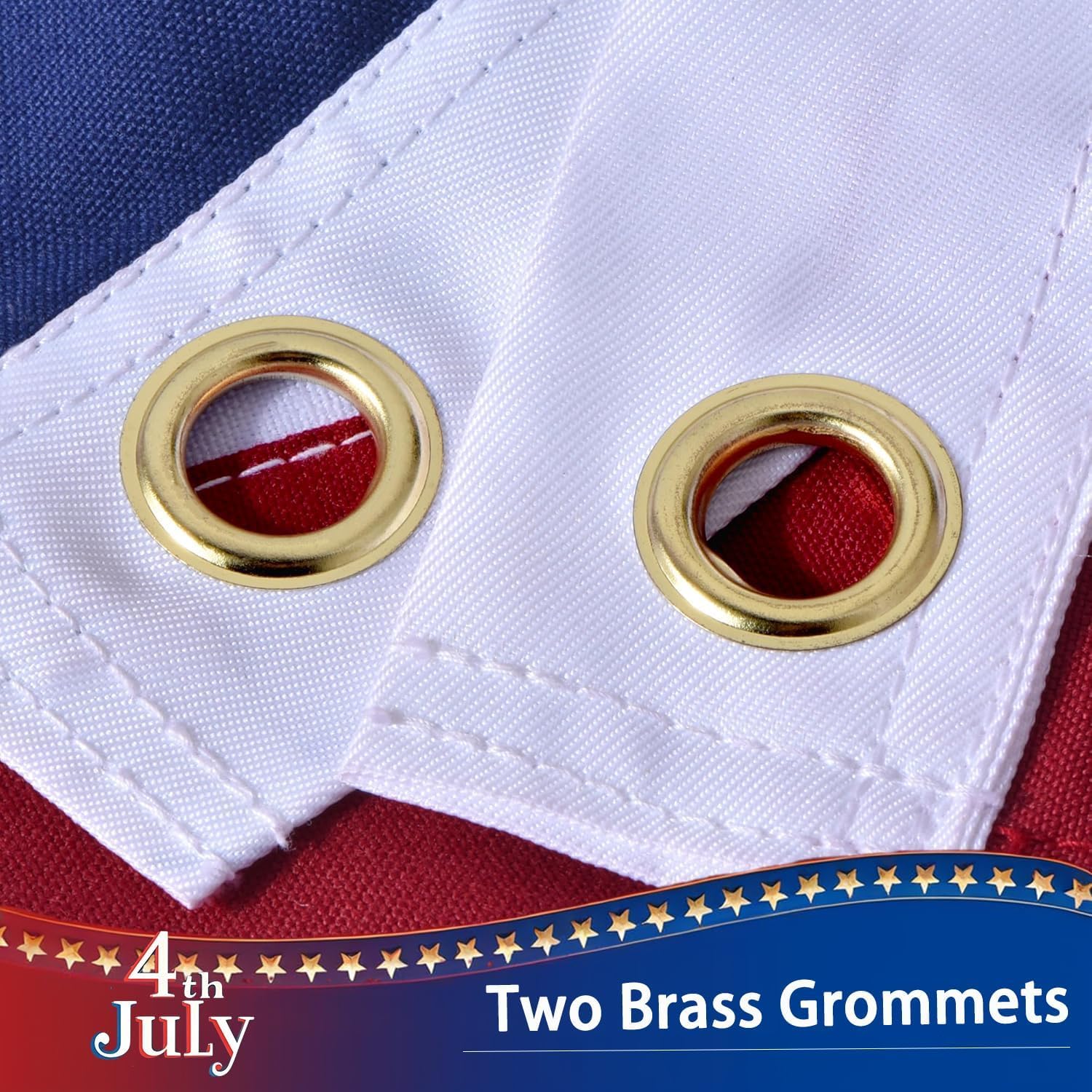 VORENUS brass grommets with heavy canvas header offering secure mounting and rust resistance