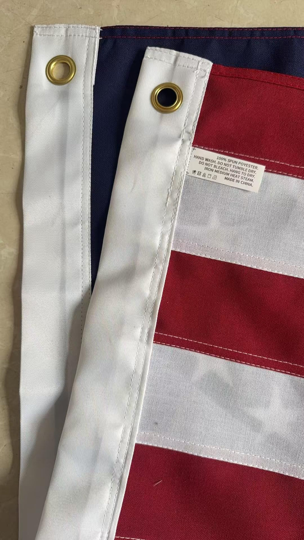 VORENUS lifestyle scene of the flag in a yard providing patriotic curb appeal and outdoor resilience