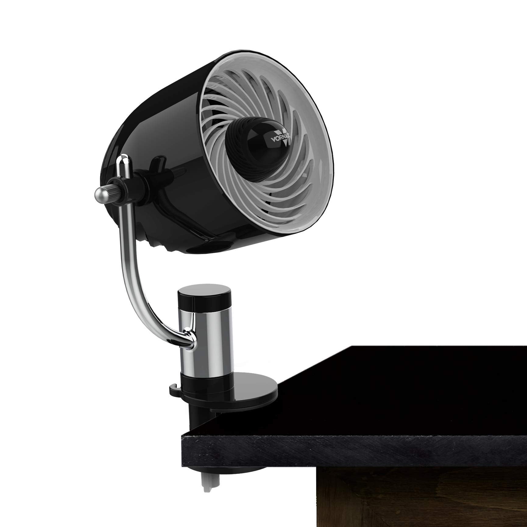Vornado ventilador frontal mostrando diseño compacto y beneficio portátil