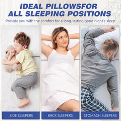 Vorouhals almohada ya expandida junto a una regla para comparar tamaño estándar